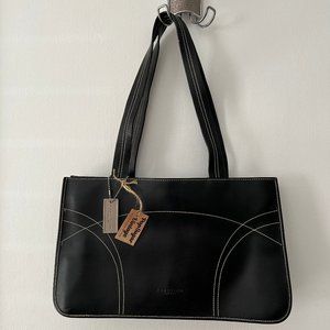 Kenneth Cole Reaction Black Leather Handbag